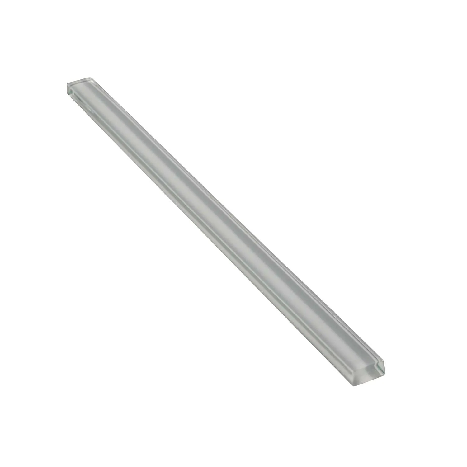 10 pack Gray 0.6-in W x 12-in L High-Quality Glass Glossy Pencil Liner Tile Trim (0.5 Sq ft/case) - Sample