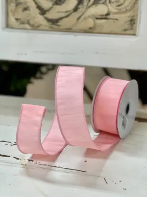 1.5 Inch By 10 Yard Soft Pink Dupioni Ribbon
