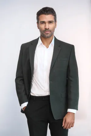 4 Drop Cachet Dark Green Men Blazer - Wessi