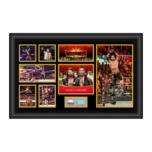 AJ Styles WrestleMania 35 Signed Commemorative Plaque