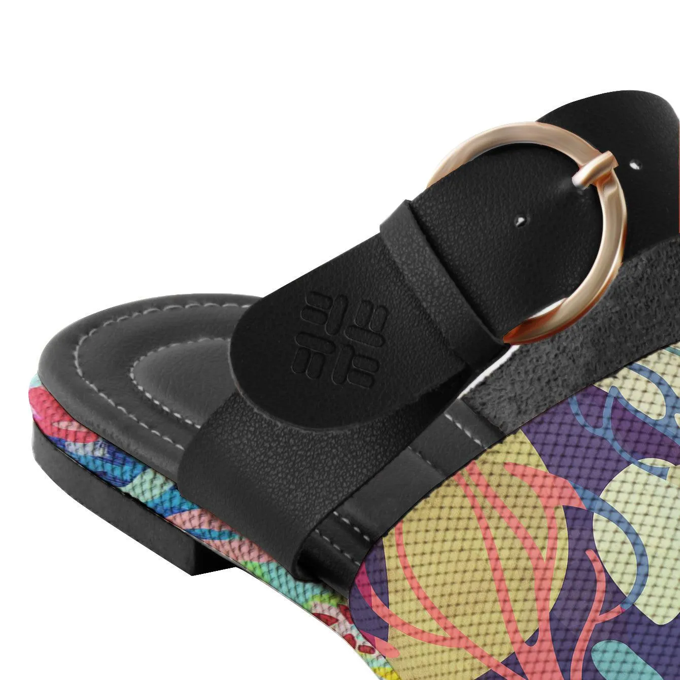 Black Buckle Slide Slipper Skin Colors