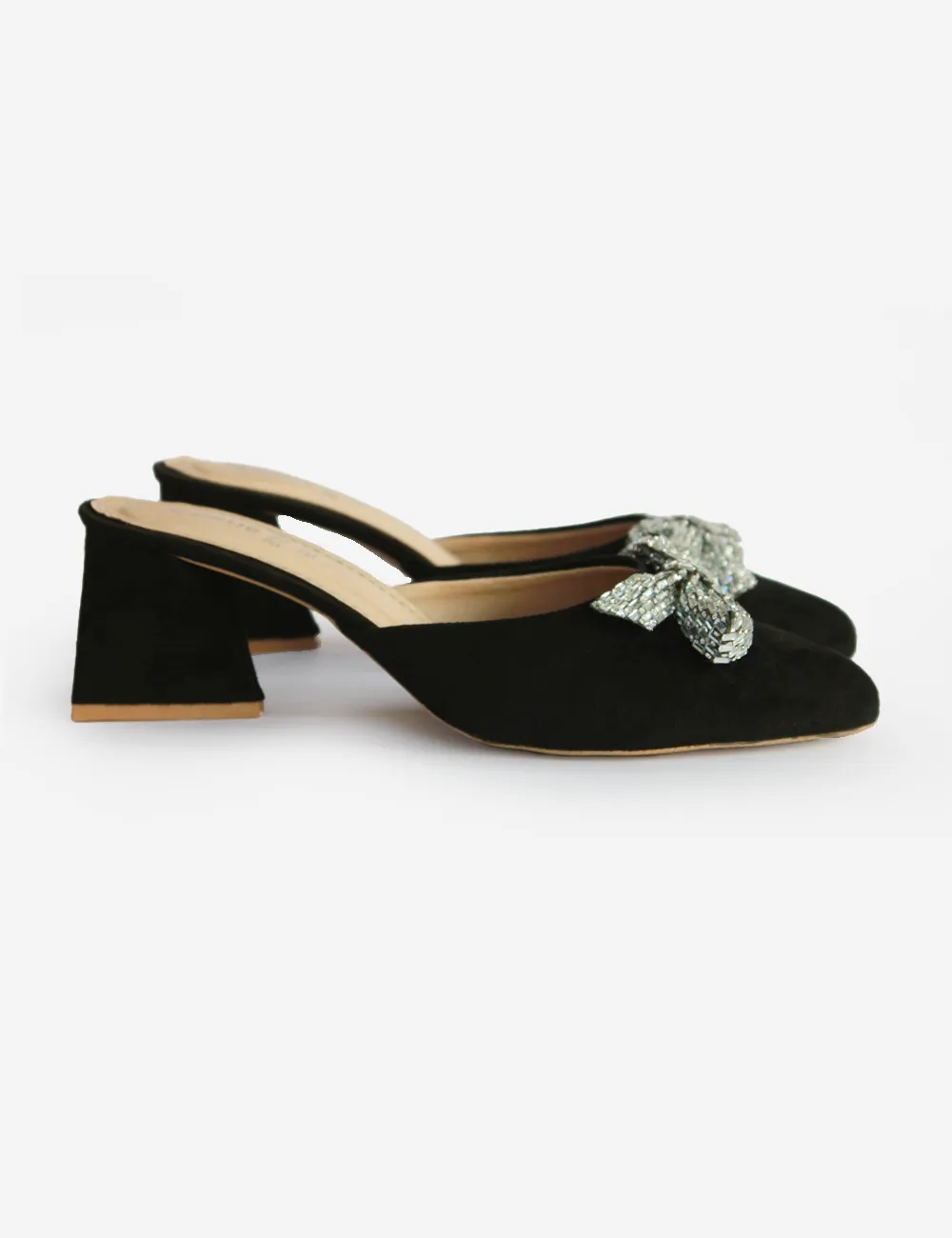 Black | Heel Fancy Slippers for women