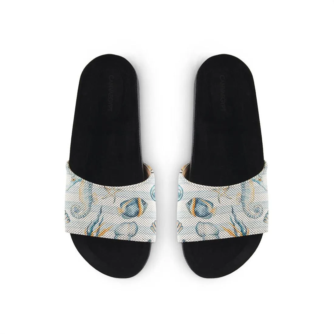 Black Slide Slipper Sea Life