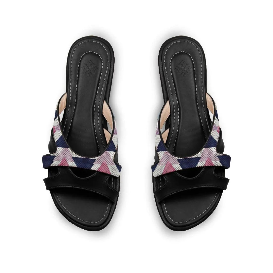 Black Split Slipper Triangles
