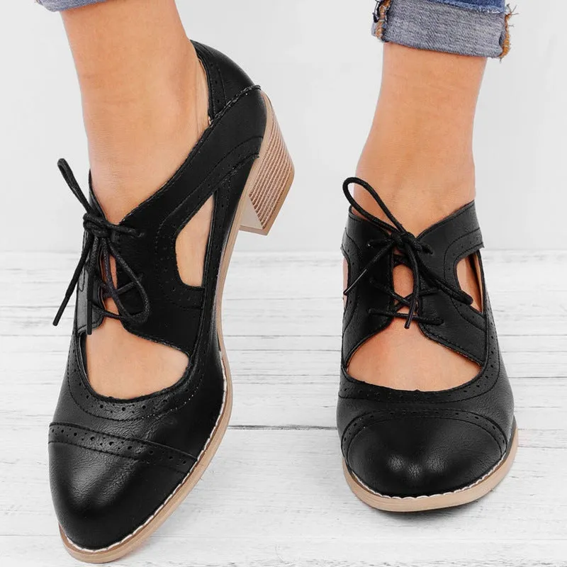 Block heel sandals lace-up sandals pointed toe sandals medium high