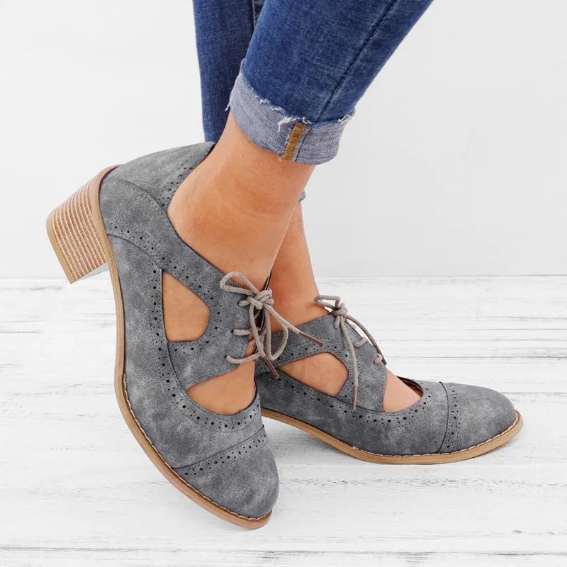 Block heel sandals lace-up sandals pointed toe sandals medium high