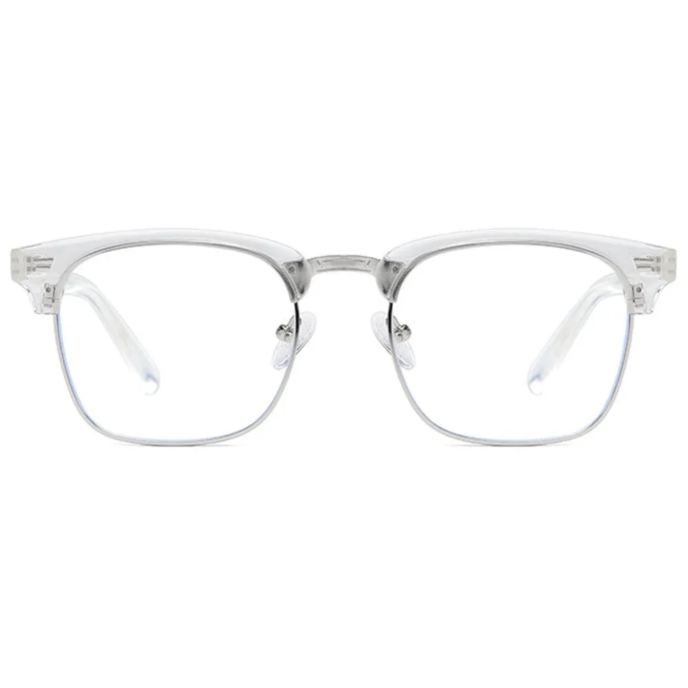 Blue Light Glasses for Computer Anti Glare Half Frame Clubmaster