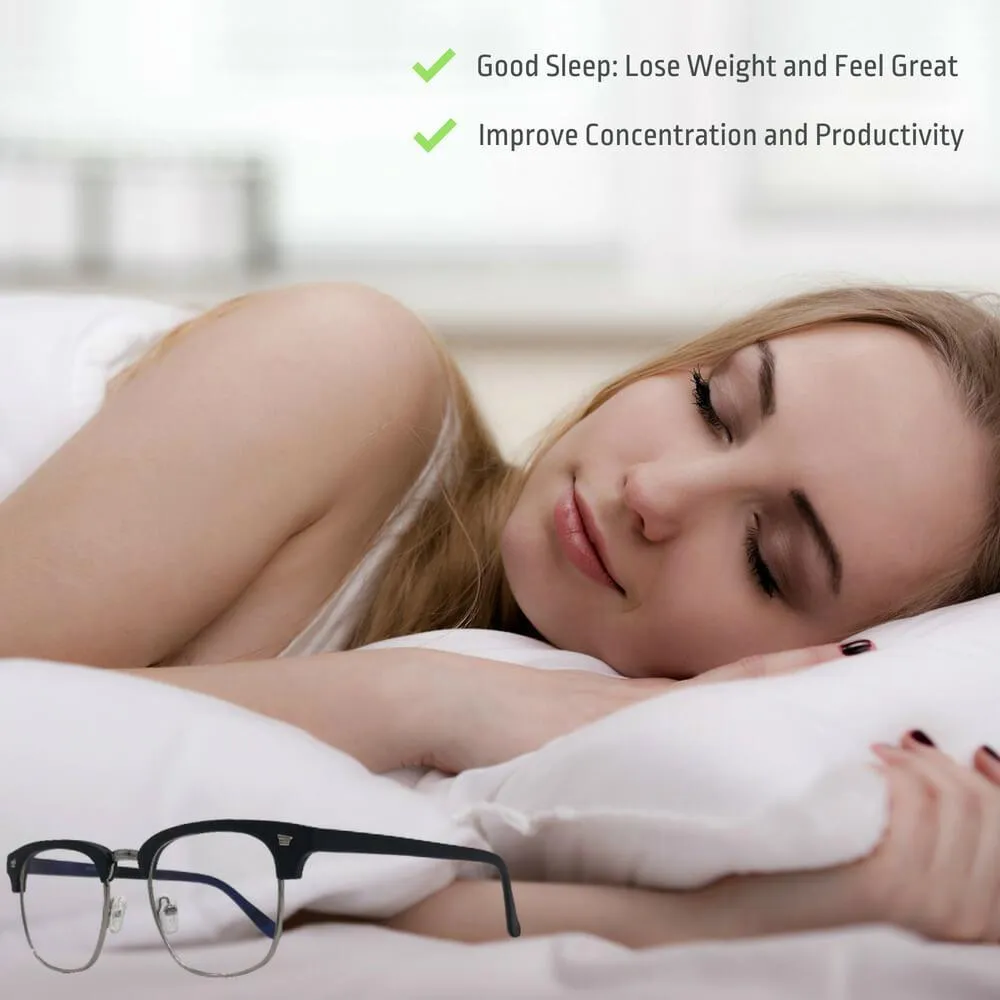Blue Light Glasses for Computer Anti Glare Half Frame Clubmaster