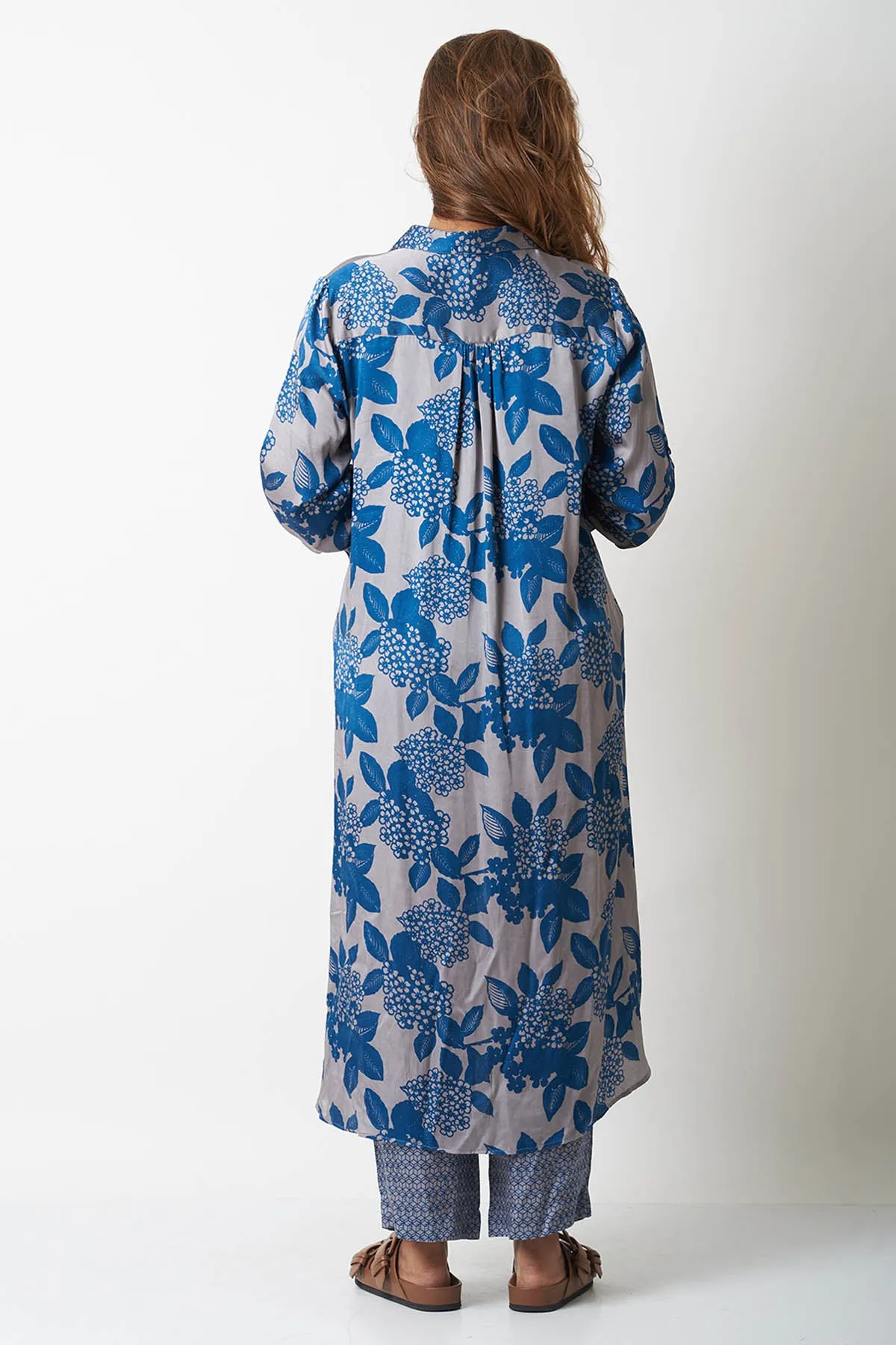 Blue Tie Up Printed Co-ord Set