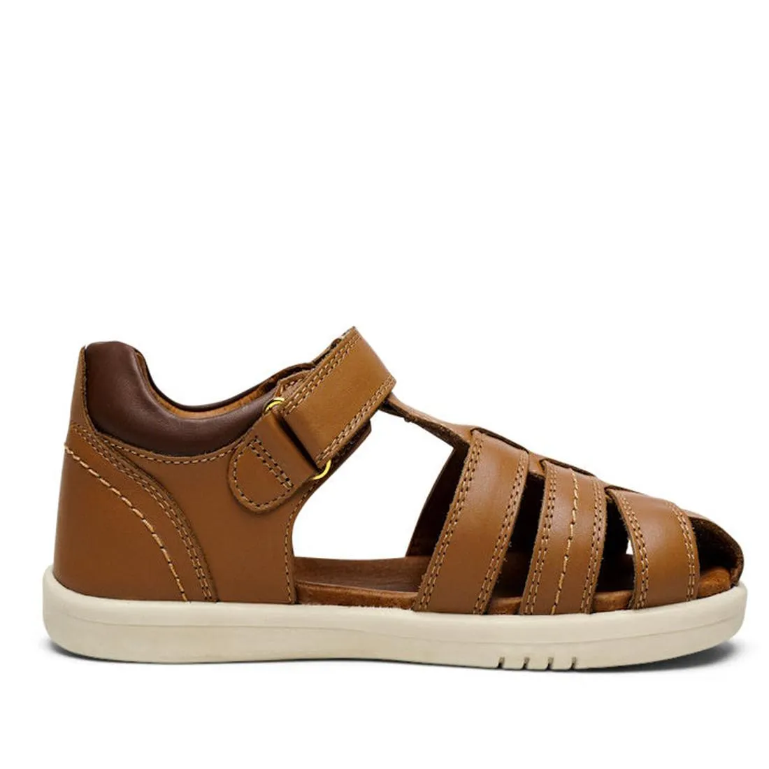 Bobux Kid  Plus Roam Caramel Toffee Closed Toe Sandal