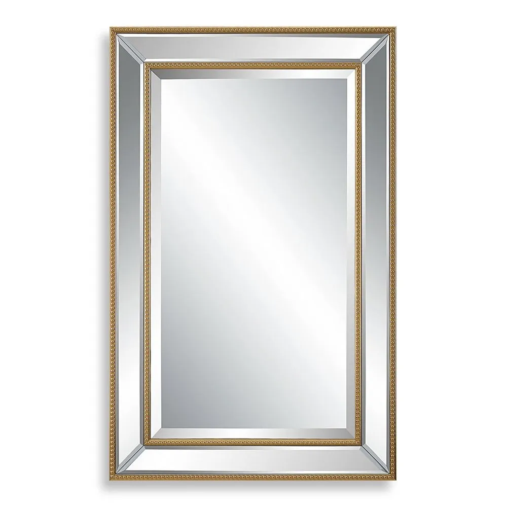 Casa Bella Living Outlining Inner And Outer Gold Framed Mirror