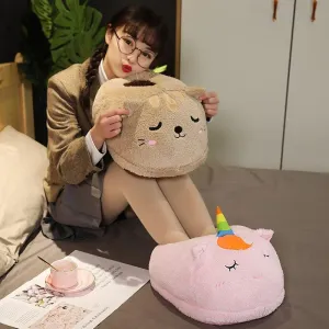 Cosy 2-in-1 Animal Plush Slipper