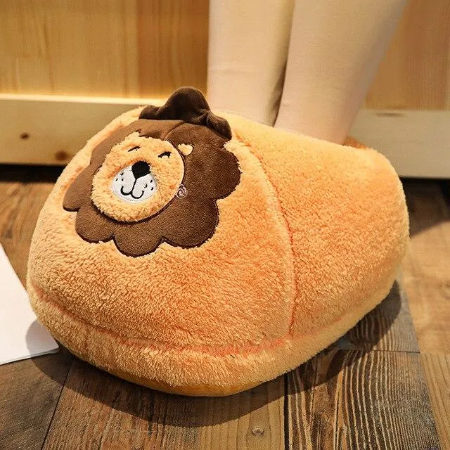 Cosy 2-in-1 Animal Plush Slipper