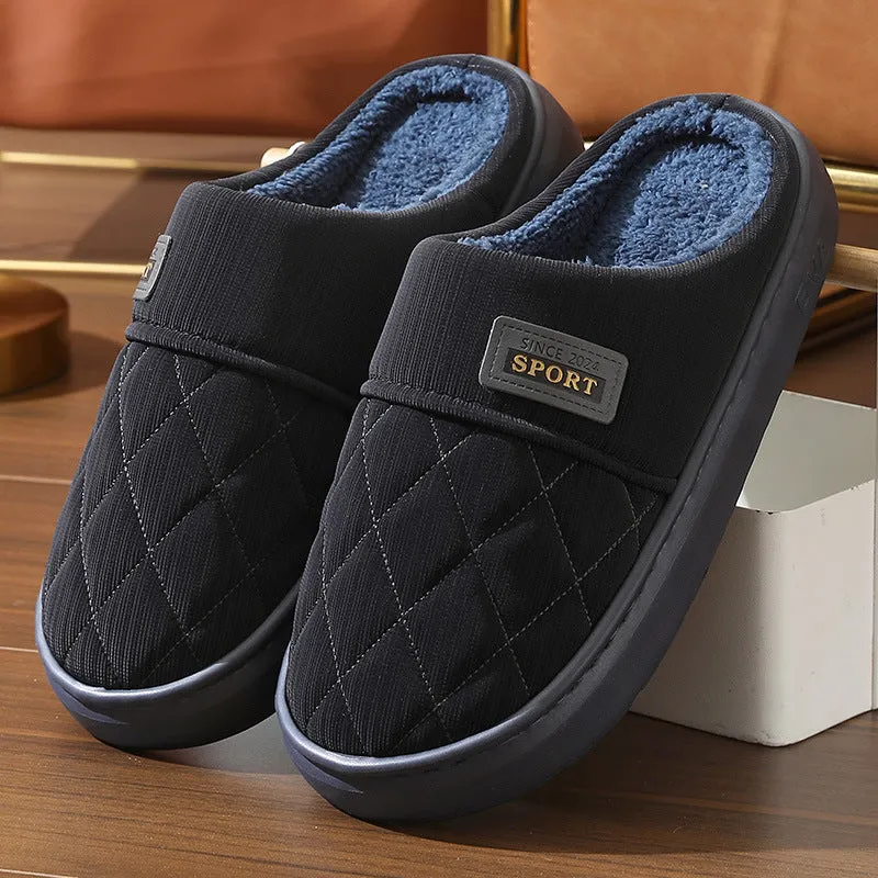 CozyStep Men's Winter Plush Indoor Slippers