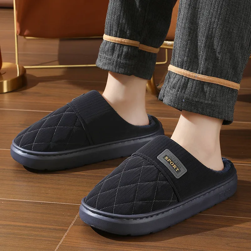 CozyStep Men's Winter Plush Indoor Slippers