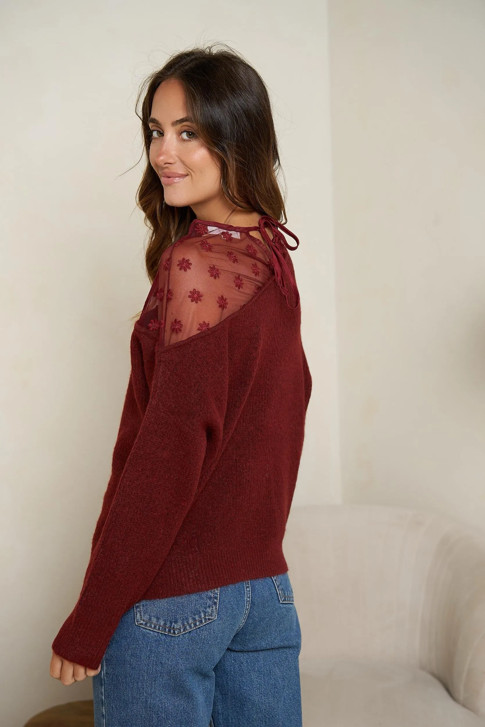 Dali Merlot Knit