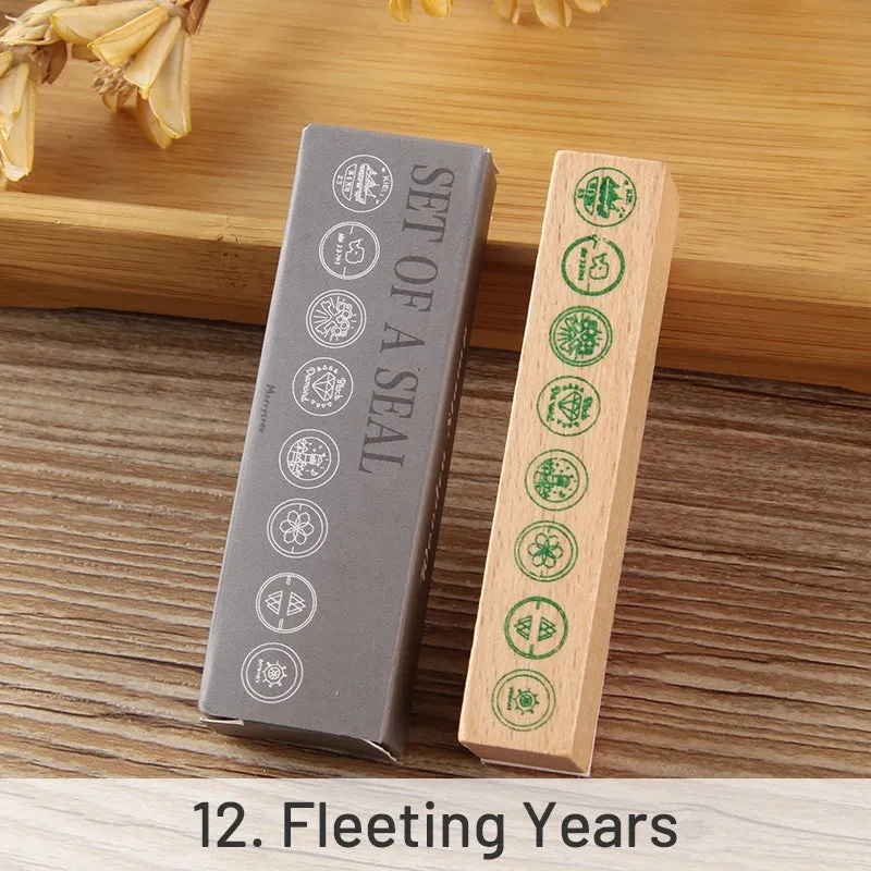 DIY Decoration Flower Border Long Wooden Rubber Stamp