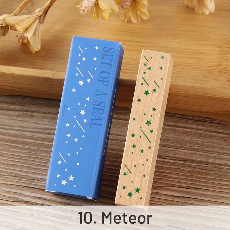DIY Decoration Flower Border Long Wooden Rubber Stamp