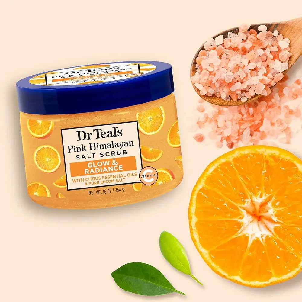 DR TEAL'S PINK HAMALAYAN CITRUS SALT SCRUB