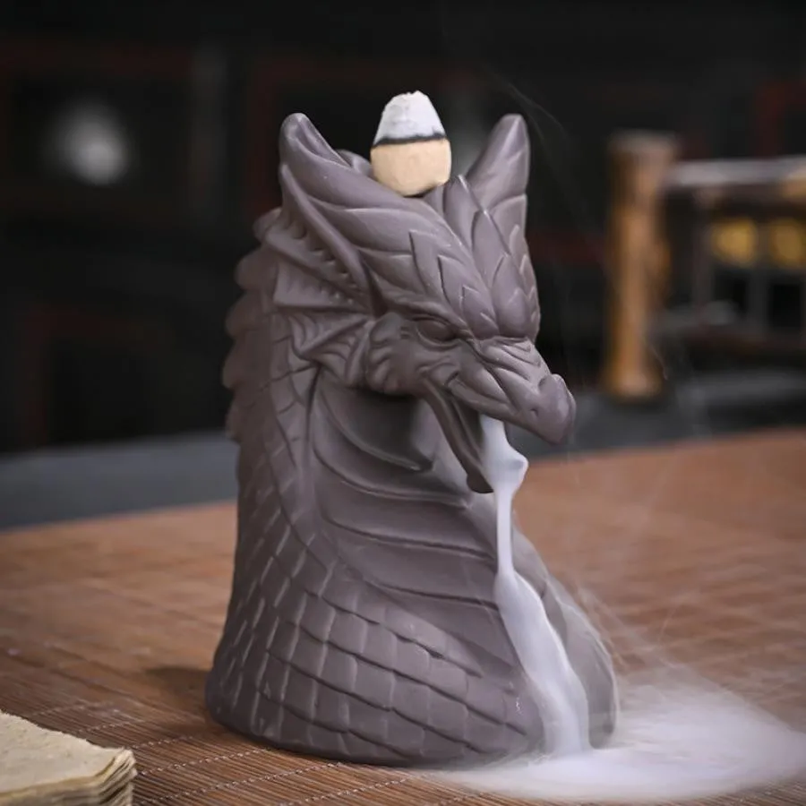 Dragon Head Backflow Incense Cone Burner