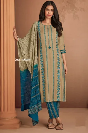 Elegant Cotton Embroidered Salwar Suit Set