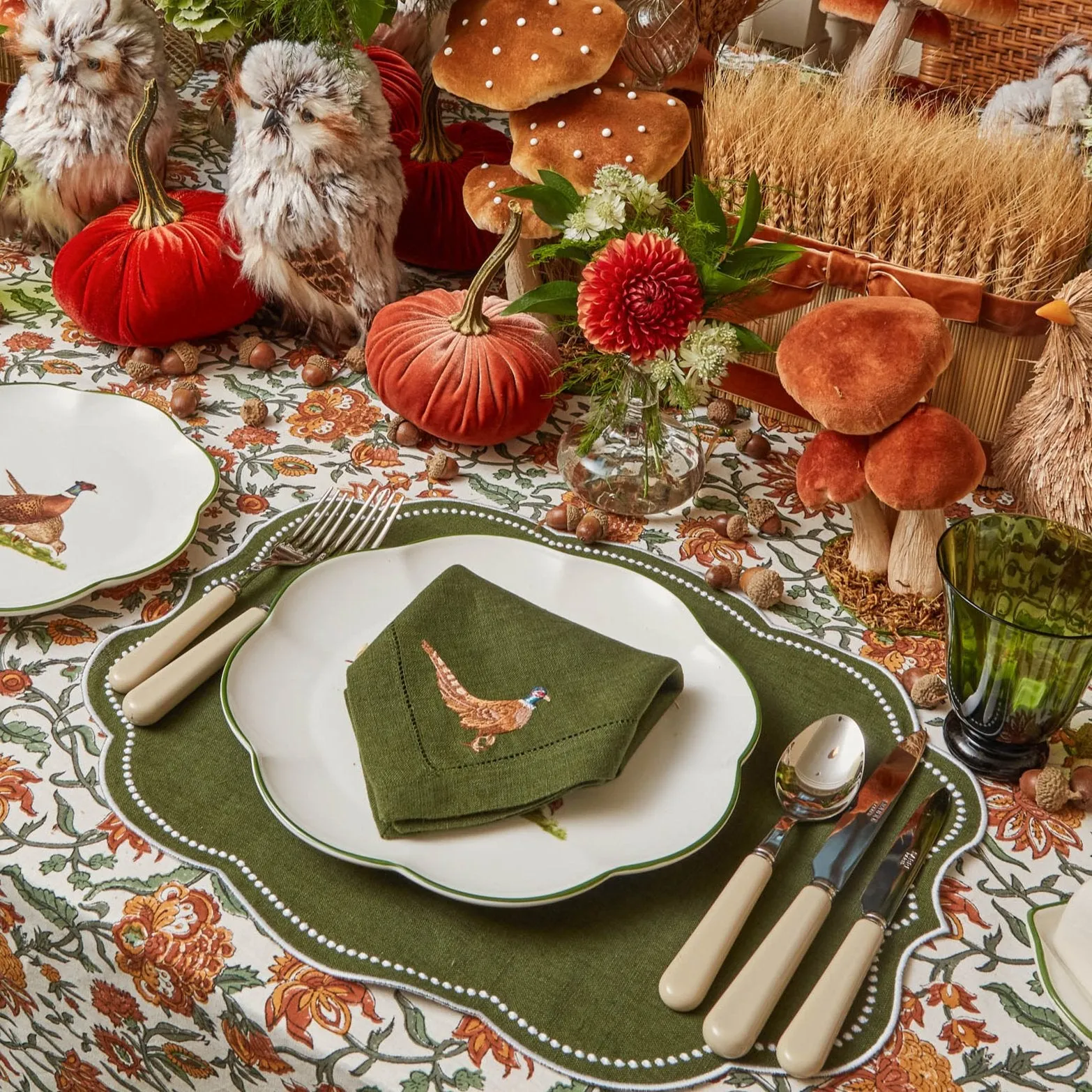Eloise Green Placemats (Set of 4)