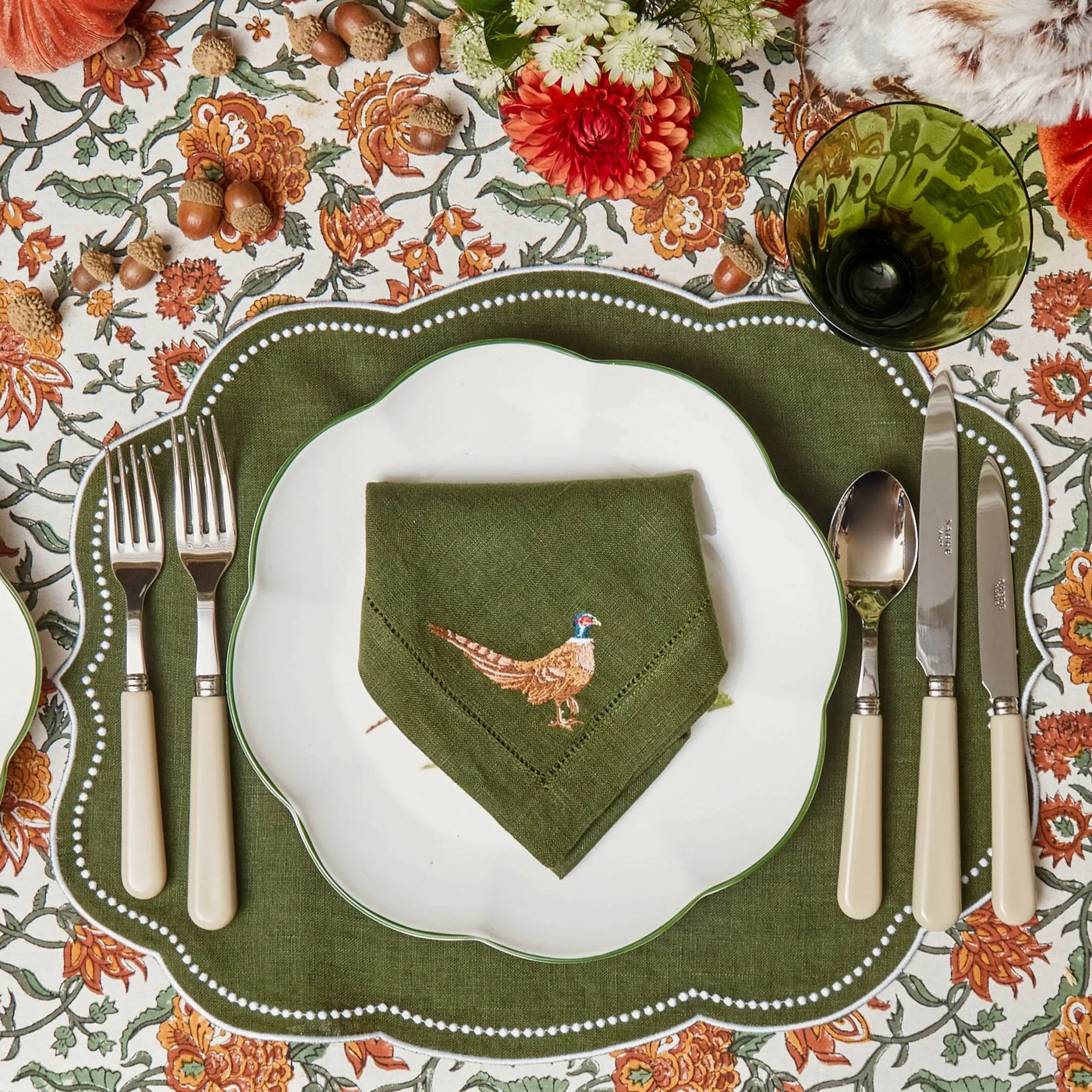 Eloise Green Placemats (Set of 4)
