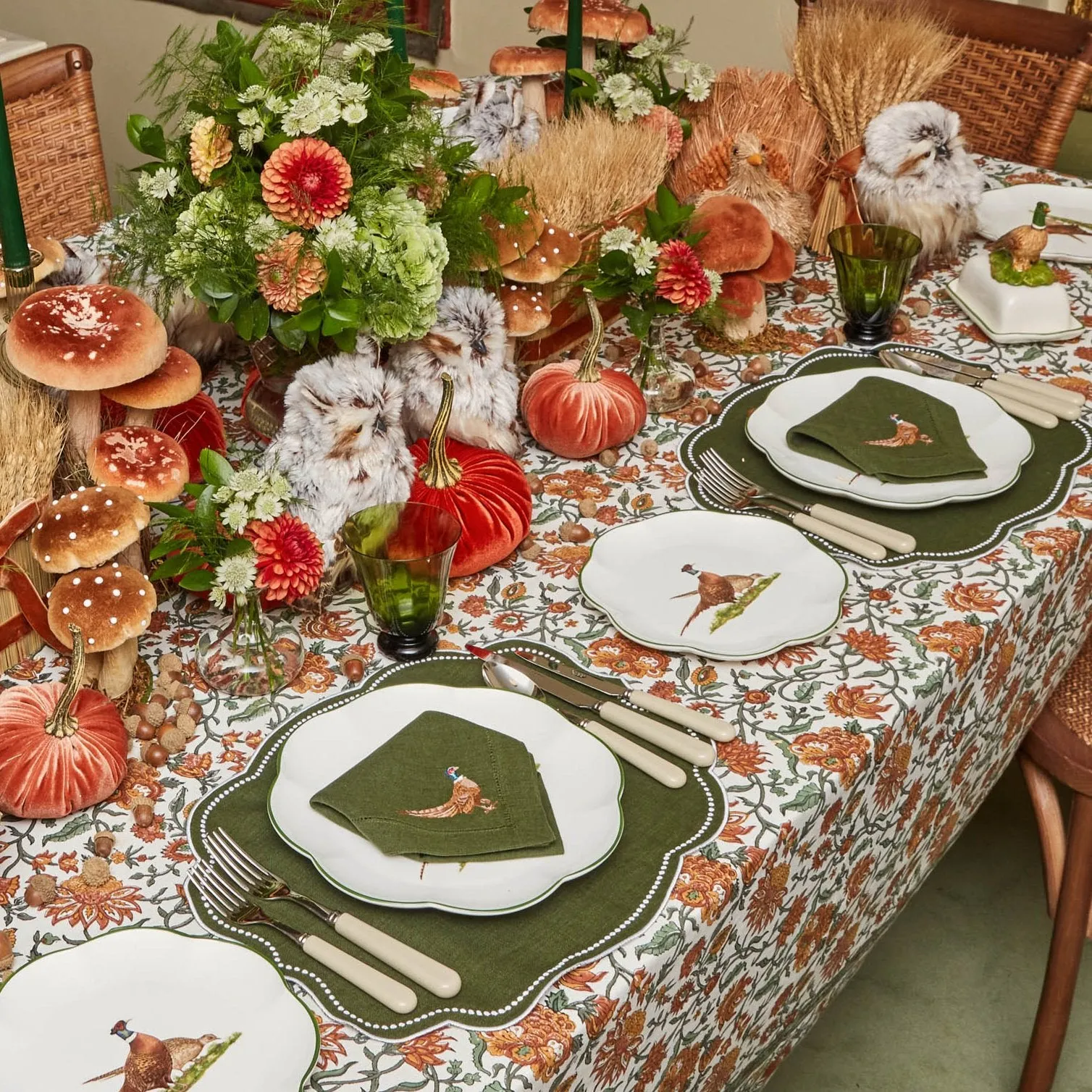 Eloise Green Placemats (Set of 4)