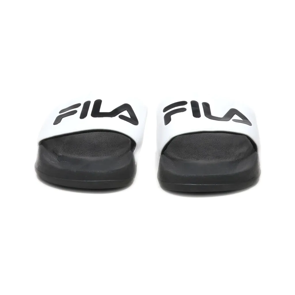 Fila Slippers Leather Black Colour For Women