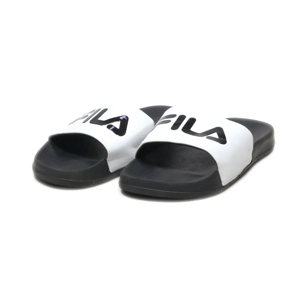 Fila Slippers Leather Black Colour For Women