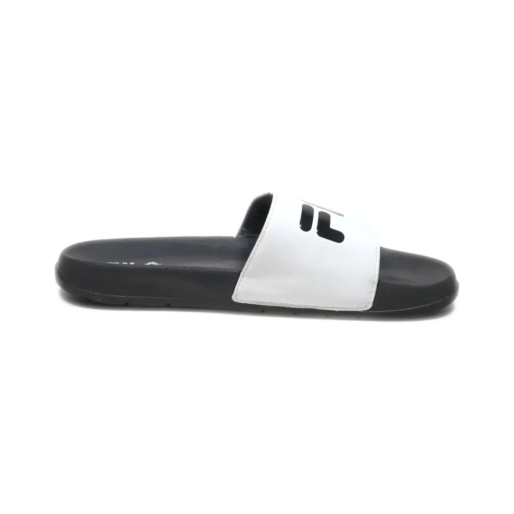 Fila Slippers Leather Black Colour For Women