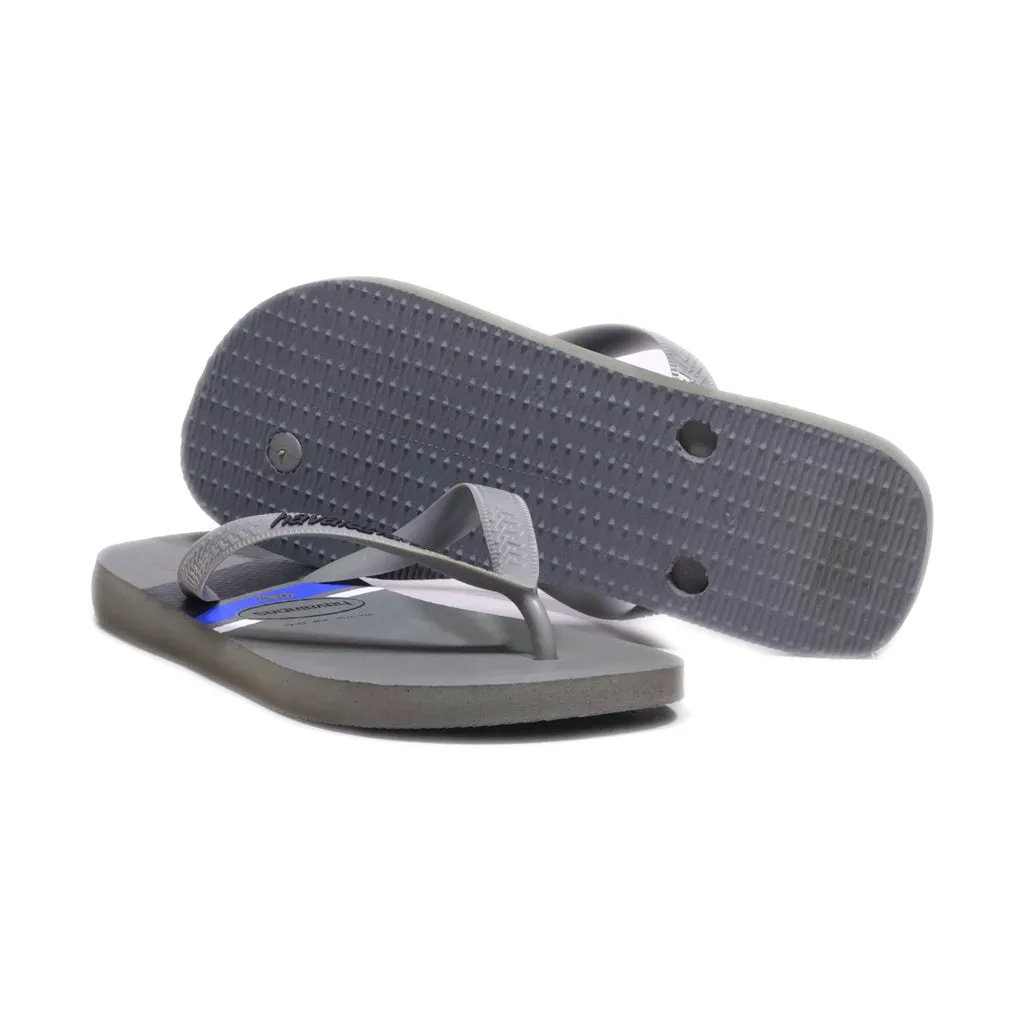 Havaianas Slippers Rubber Grey Colour For Men