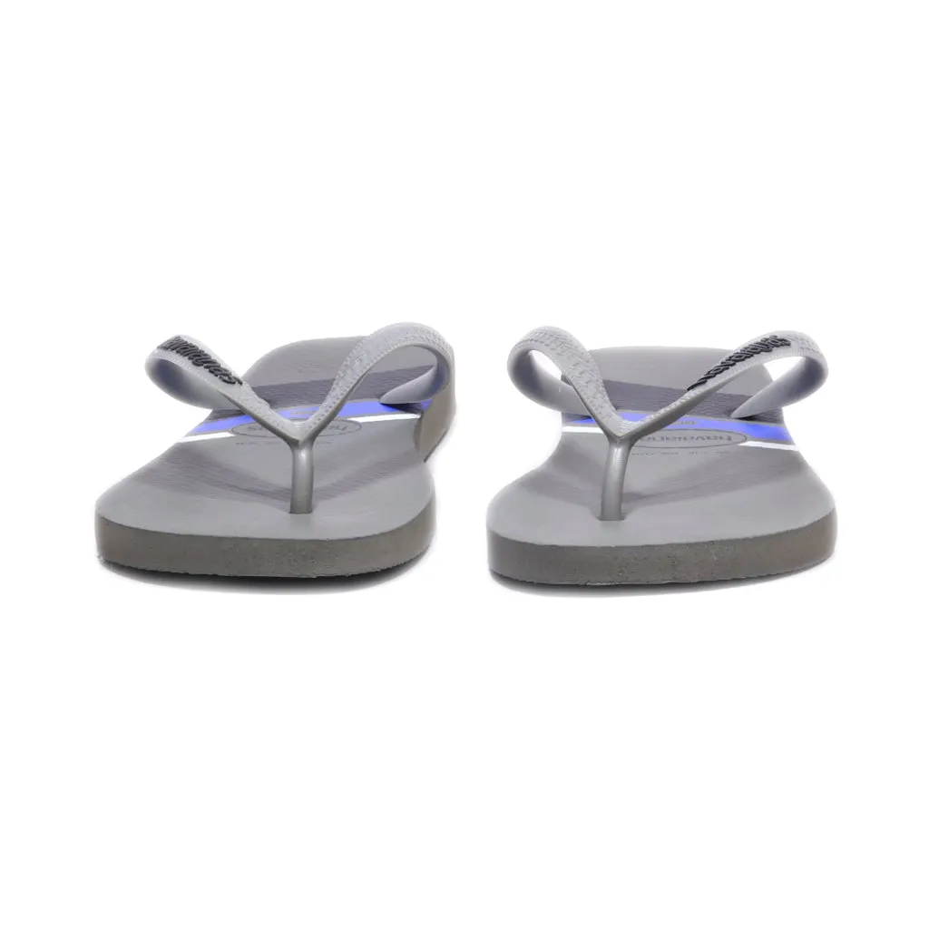 Havaianas Slippers Rubber Grey Colour For Men