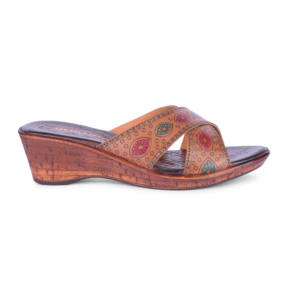 Healers By Liberty Women TLO-60 Tan Fashion Slippers