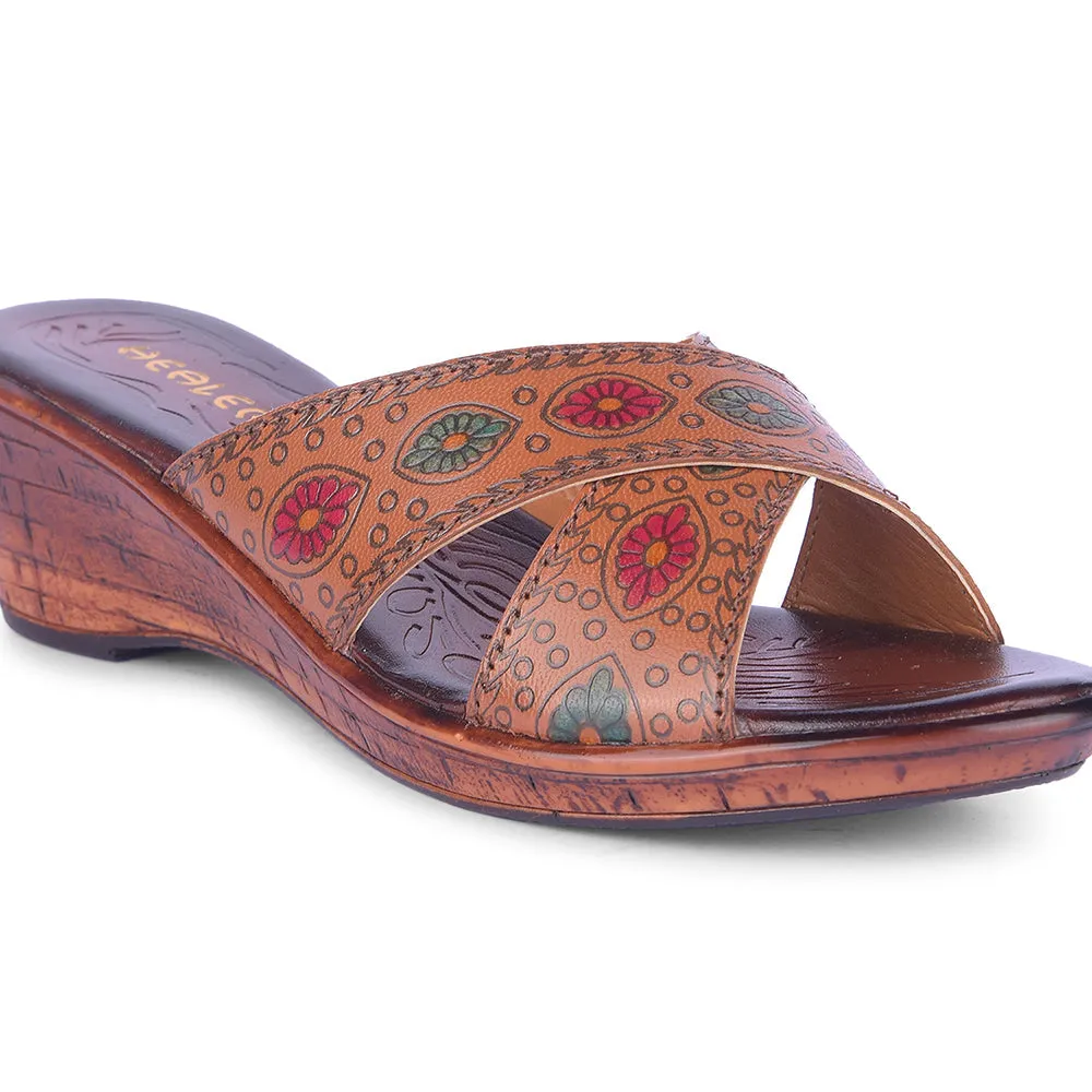 Healers By Liberty Women TLO-60 Tan Fashion Slippers