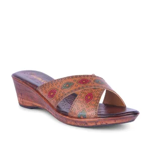 Healers By Liberty Women TLO-60 Tan Fashion Slippers