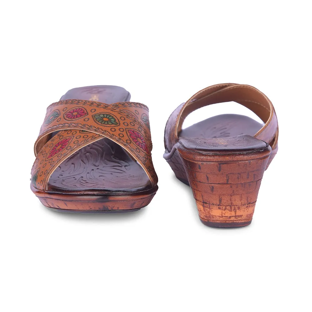 Healers By Liberty Women TLO-60 Tan Fashion Slippers