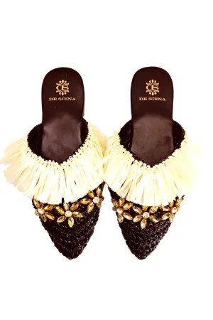 ISABELLY BLACK SLIPPERS