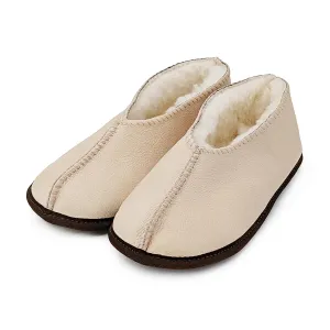 KARU Shloffy Leather Slippers - Sand Soft-Sole