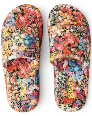 Kip & Co - Quilted Velvet Adult Slipper (Forever Floral Black)