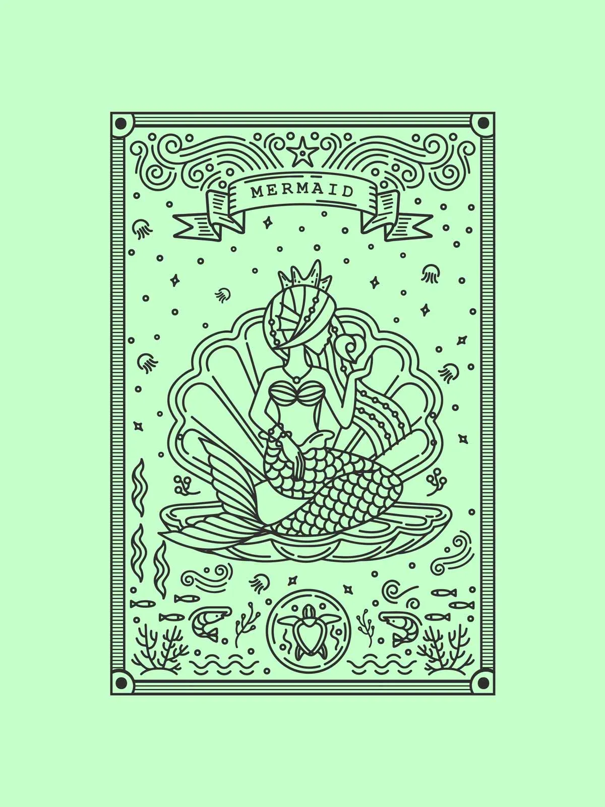 Mermaid | Backprint T shirt