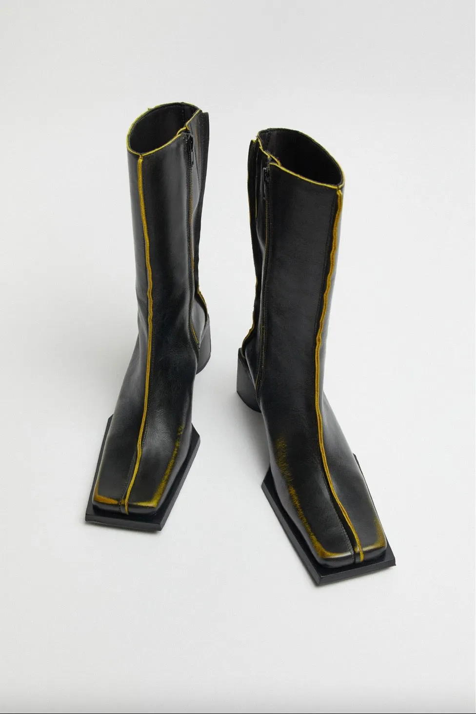 Miista - Reiko Boot: Black Mustard