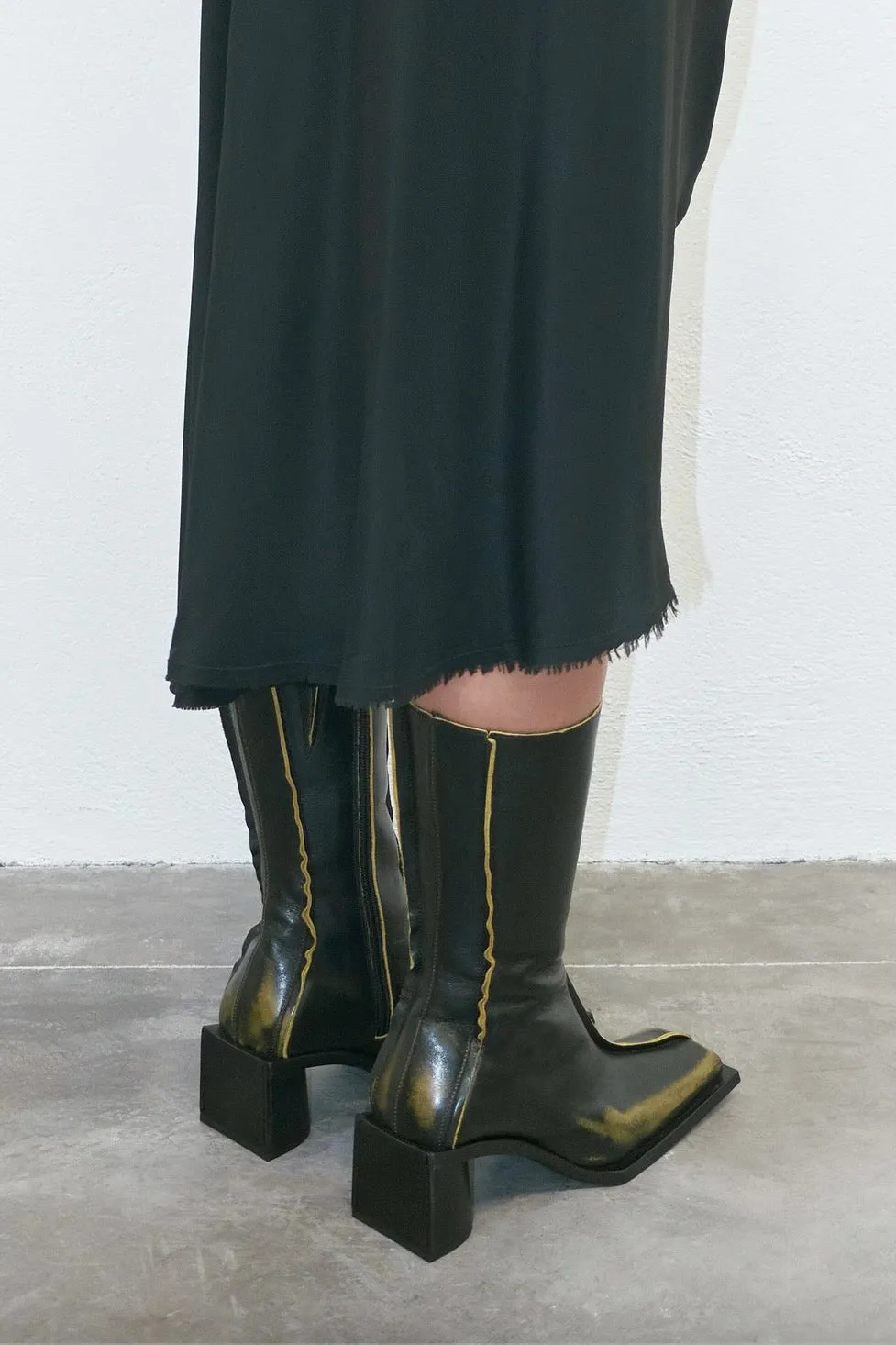 Miista - Reiko Boot: Black Mustard