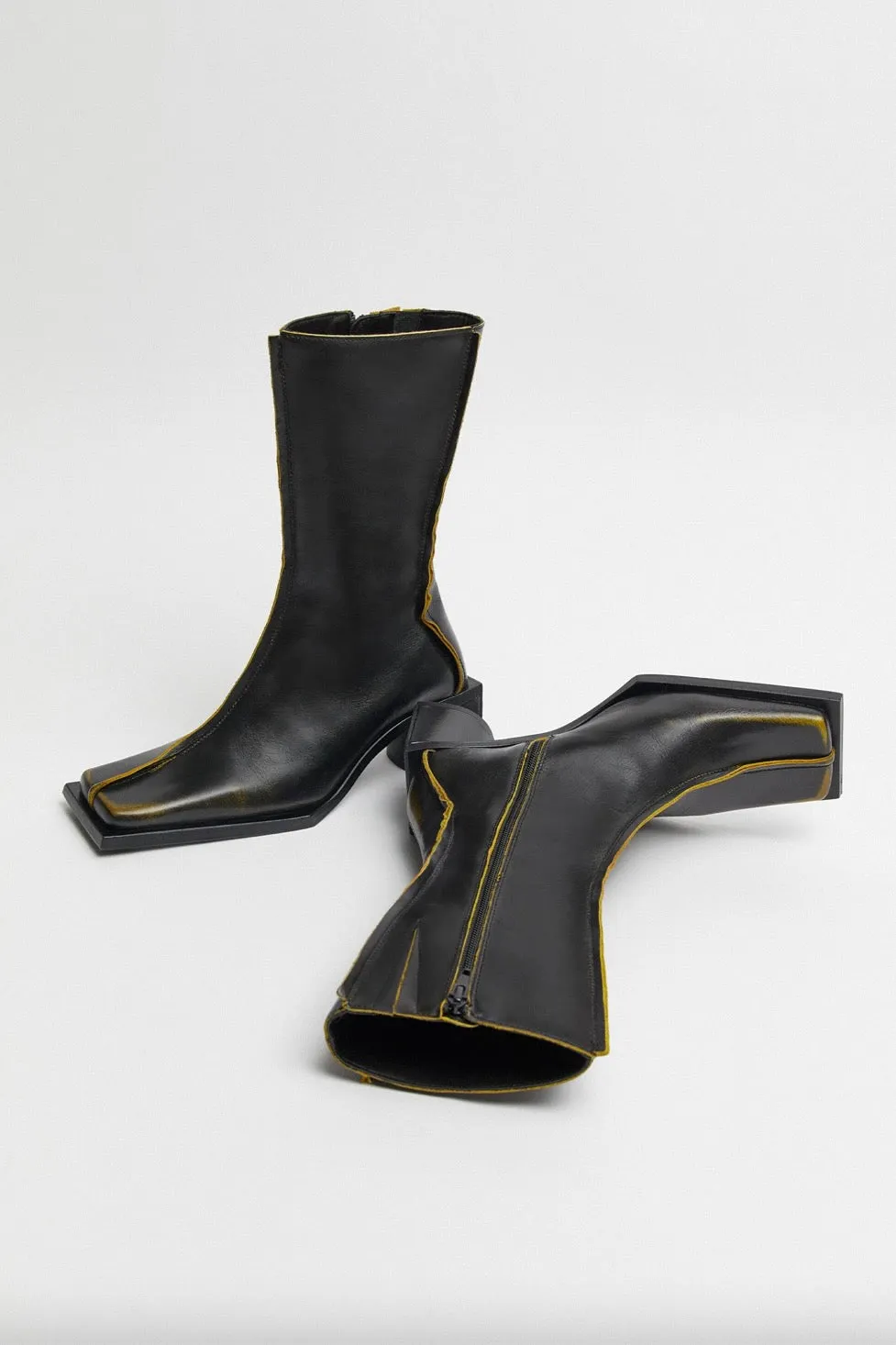 Miista - Reiko Boot: Black Mustard