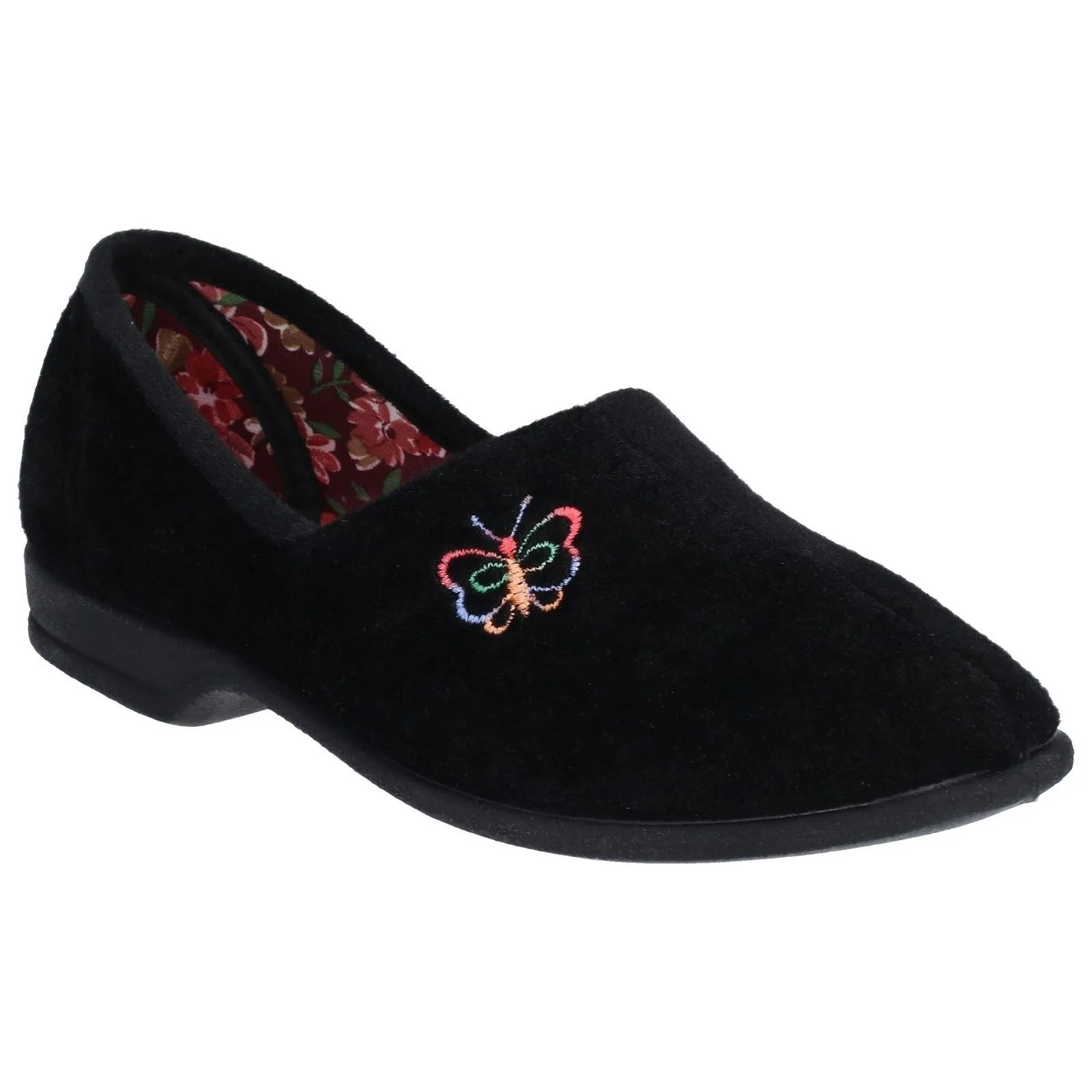 Mirak Bouquet Women's Floral Slippers Soft Comfortable Slip-On House Shoes with Cushioned Insole, Warm Fleece Lining, and Durable Non-Slip Sole