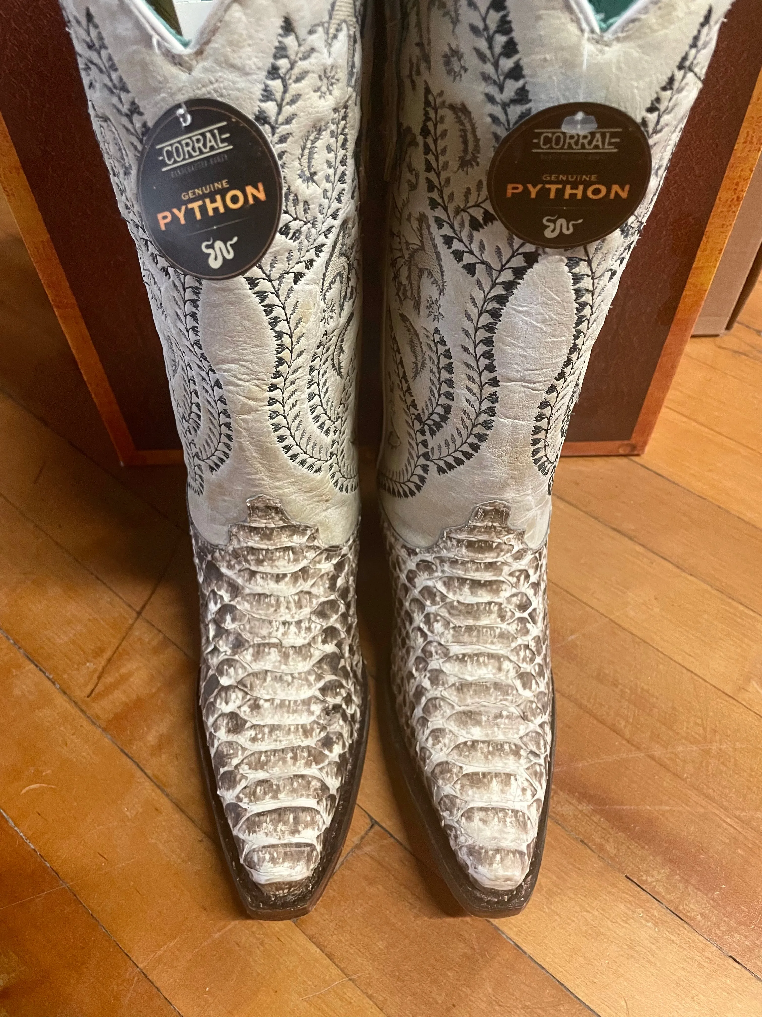 Nattie Natural Embroidered Women's Boots