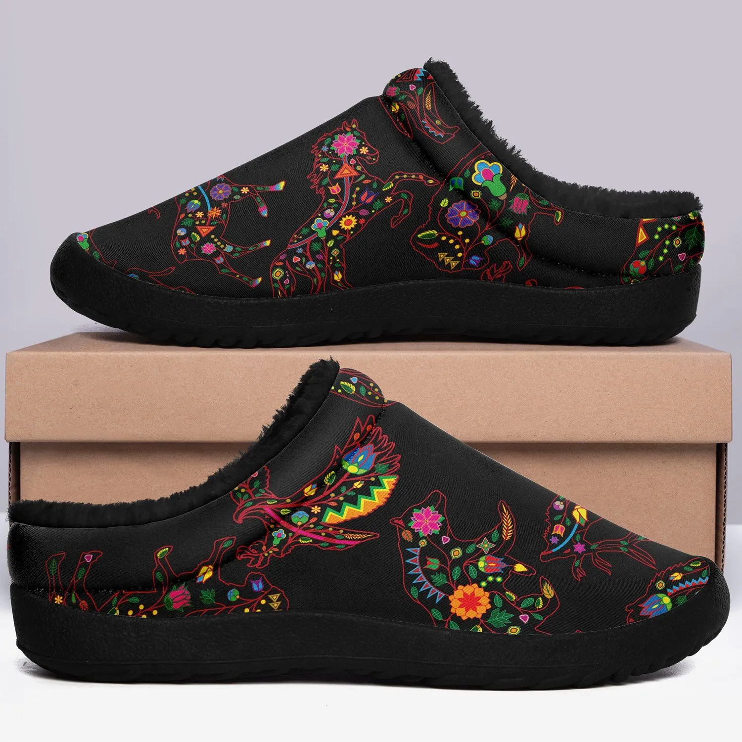 Neon Floral Animals Ikinnii