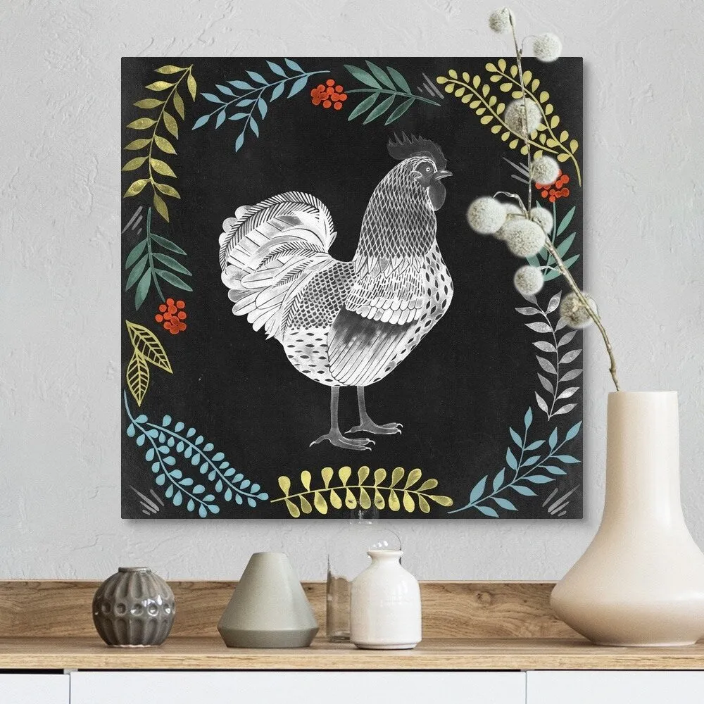 "Chalkboard Farmhouse Collection F" Canvas Wall Art