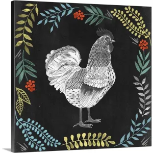 "Chalkboard Farmhouse Collection F" Canvas Wall Art