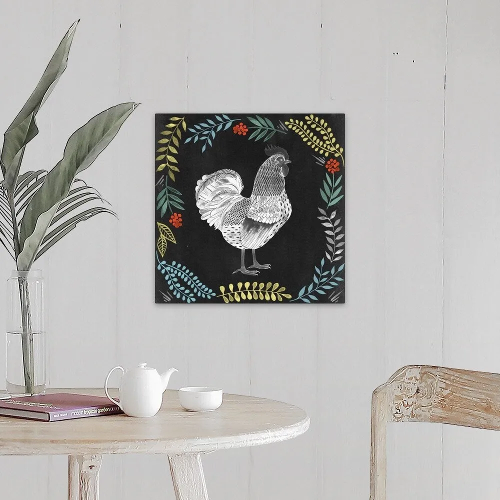 "Chalkboard Farmhouse Collection F" Canvas Wall Art